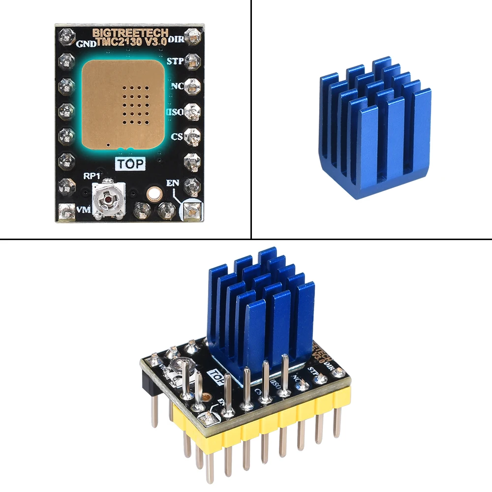BIQU BIGTREETECH TMC2130 V3.0 Драйвер шагового двигателя SPI Замена A4988 TMC2208 TMC2100 драйвер для