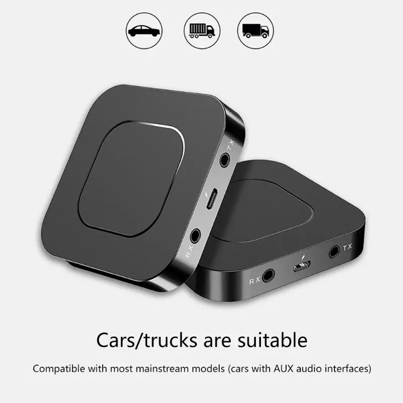 

Bluetooth 5.0 Receiver and Transmitter A-udio Music Stereo Adapter 3.5MM AUX Jac