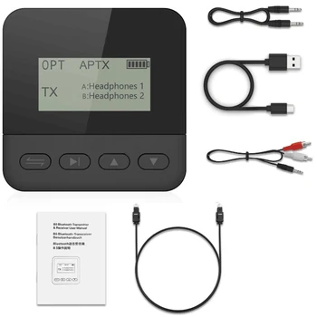 

CSR8675 Bluetooth 5.0 Adapter Wireless o Receiver Transmitter LCD Display Support APTX