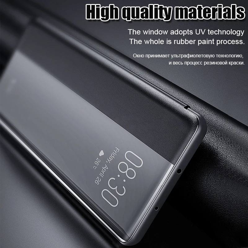 Кожаный флип-чехол для huawei p30 lite pro p30lite p30pro smart window coque чехол на huawey hauwei p 30 светильник чехол 30 lite 30pro