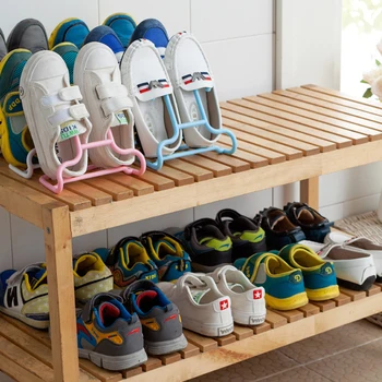 

4 Pieces Shelf Shoe Rack Cabinets Set Standing Hanger Drying Support Hanging Storage Closet Space Saving