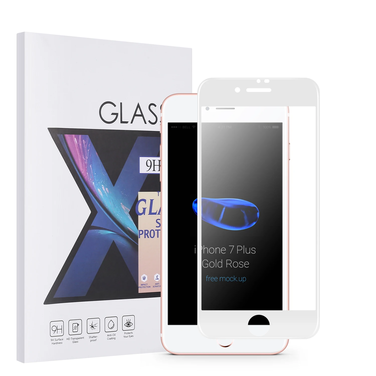 

Free Shipping 2019 Latest Screen Protector for Apple iPhone 7/7 Plus tempered glass film 9H high hardness [Lastest curved edge]