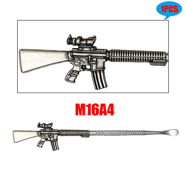 TOPPUFF AWM RPG M416 Smokes Wax Carving Tool Stainless Steel Multifunctional Titanium Nail Dabber Dab Spoon Smoking Accessoires M16A4