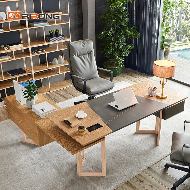 Nordic Design Small Grey Color Office Furniture Set Home Study Table  Furniture Wood Laptop Table Executive Table Desk Set - AliExpress