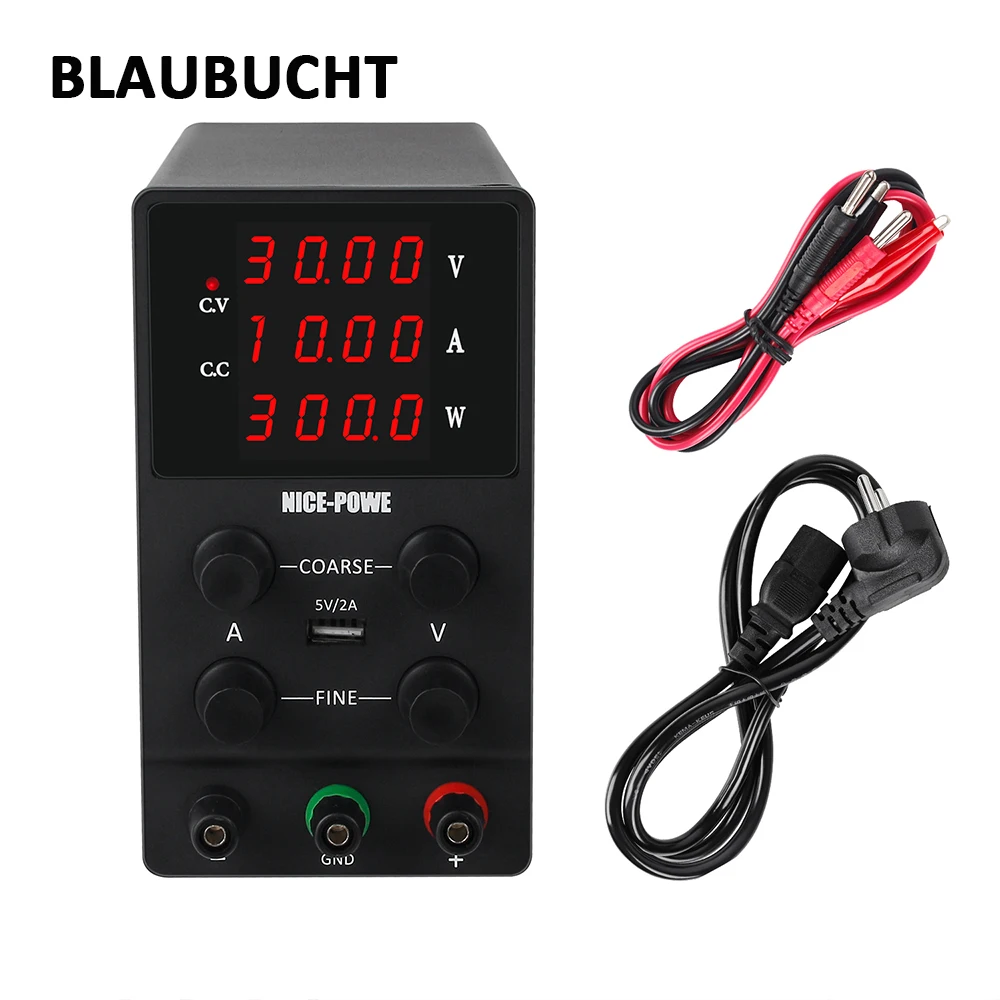 Fonte de Alimentação Blaubucht Laboratório Comutação v 30 48 60 120 3a 5a 10a ac 110 ou 220 Exibição 0.001a Ajustável dc 12