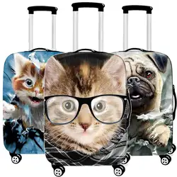 Животное утолщаются чемодан защитный чехол эластичная Туристическая сумка пылезащитный чехол Аксессуары чемоданы Органайзер 18-32 xl дюймов
