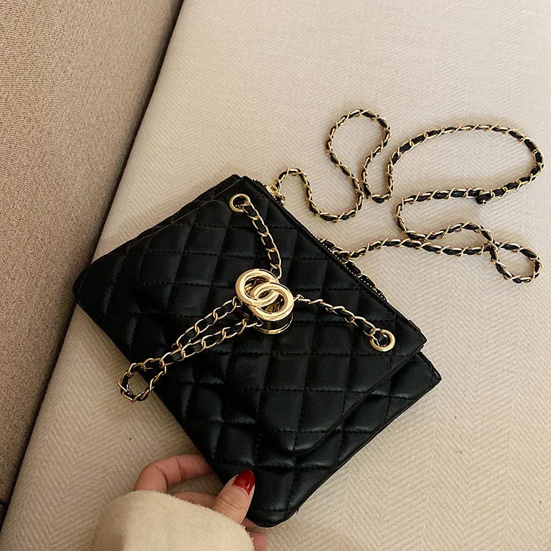 

Women's bag 2020 new popular Korean version of the wild messenger bag rhombus chain bag fashion shoulder bag