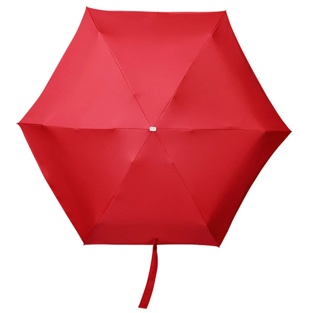 Популярный компактный мини-зонт для путешествий от солнца и дождя, легкий портативный зонтик с защитой от УФ-излучения 95% TI99