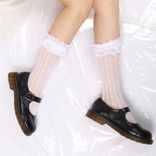 Женские летние носки женские кружевные короткие носки для женщин женские эластичные нейлоновые носки и Чулочные изделия