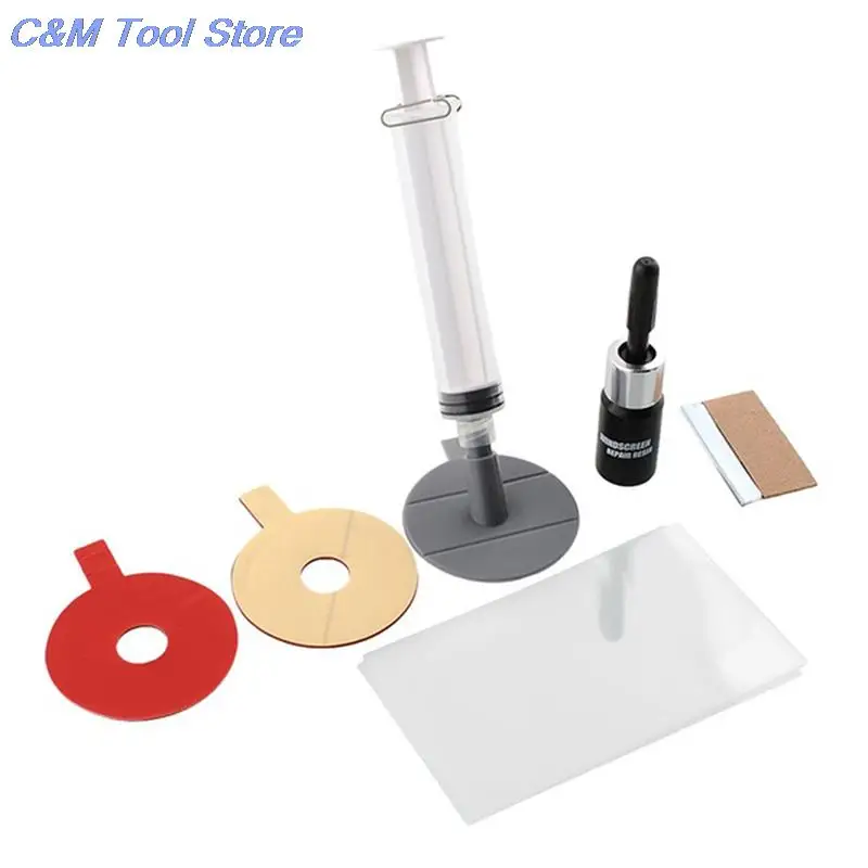 DIY Repair Kit Tools Set For Chip Crack Bullseye Protective Decorative Stickers Auto Car Glass Windscreen Windshield | Автомобили и