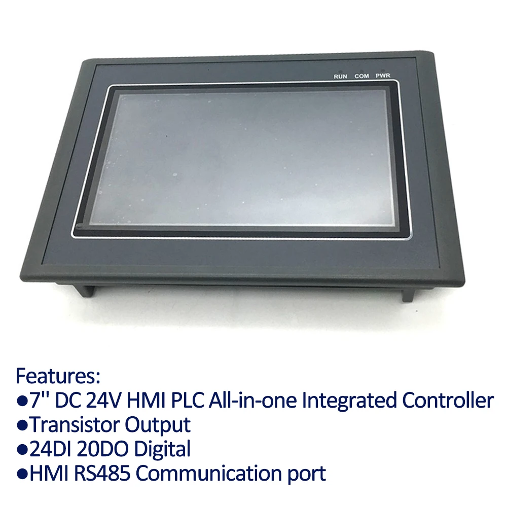 7 ''HMI PLC все в одном интегрированный транзистор контроллер Выход 24DI 20DO цифровой