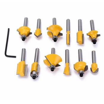 

Wood Router Bit Rail and Stile Finger Tenon Set Carpenter Grooving Tool