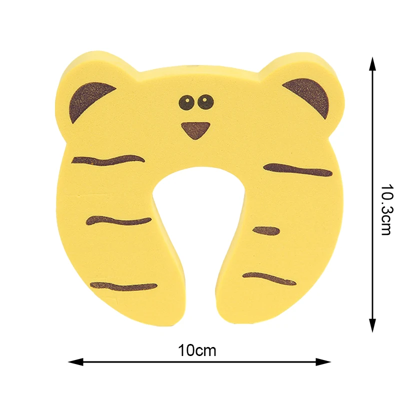 5 шт./лот, открывашка на дверь, защита для безопасности, защита для детей, для новорожденных, милый уход за животными, защита от детей, защита для пальцев - Цвет: Yellow 5Pcs