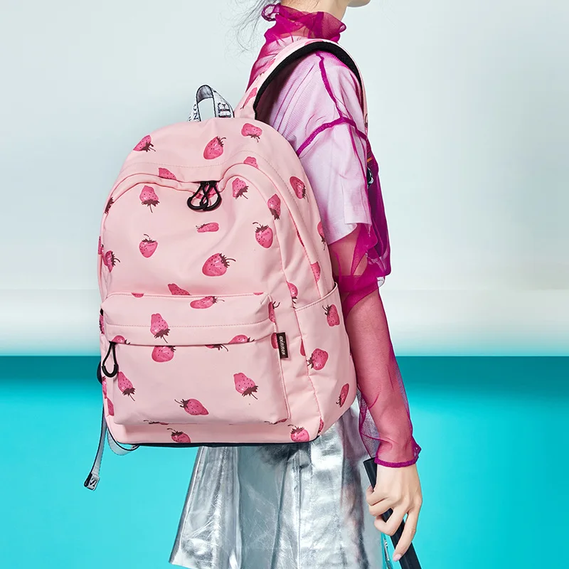 

INS-Style School Bag Women's Korean-style High School Campus Vintage Sense GIRL'S Backpack MORI Series Hipster Fruit Backpack Fa