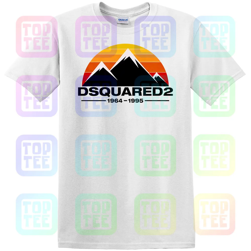 Новая мужская футболка Dsq2, футболка унисекс с принтом «закат», Размер: S-3XL