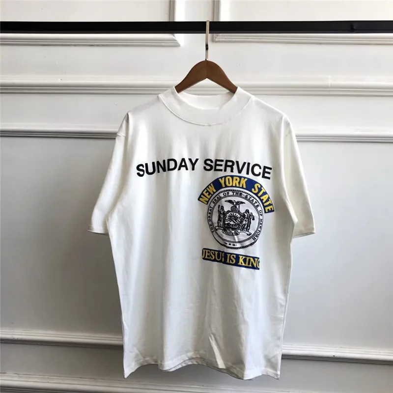 19FW Kanye West Jesus Is King Sunday сервис футболка для мужчин и женщин 1:1 Высокое качество 3D