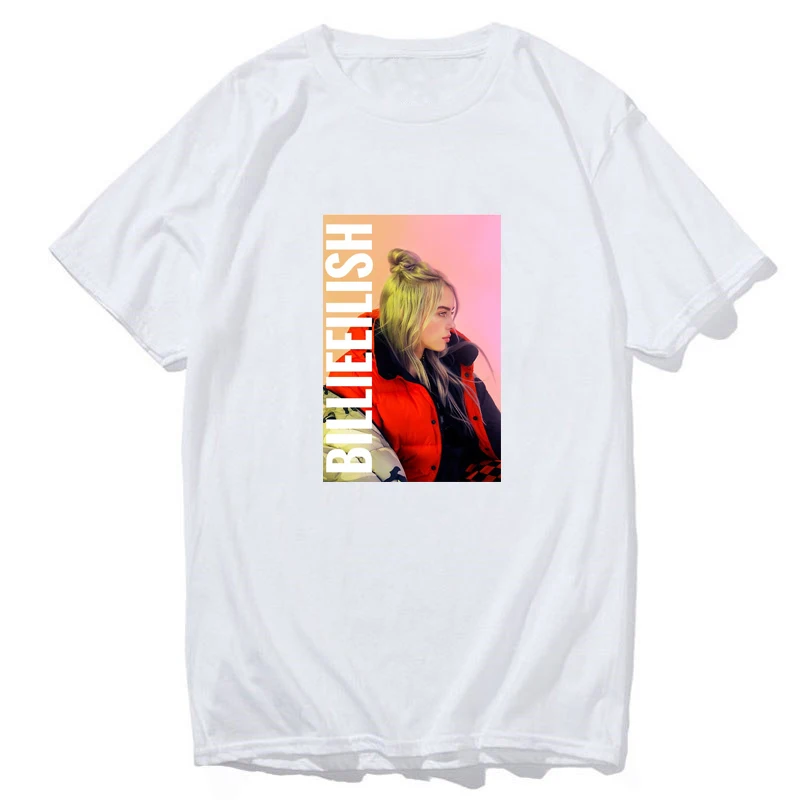 Billie Eilish футболка уличная хип-хоп футболка для хип-хопа Мужская Футболка Harajuku одежда забавная Винтажная Футболка