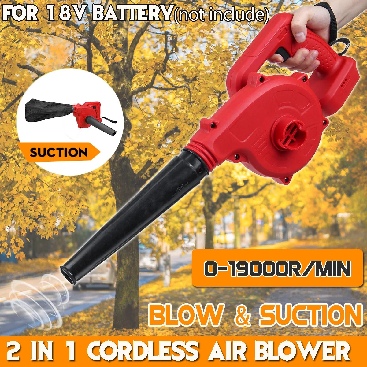 Handheld Cordless Electric Air Blower Leaf Computer Dust Collector