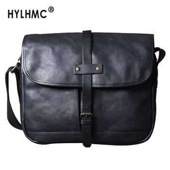 

Leather Bag Men Retro Casual Men Shoulder Messenger Bag Men's Leather Classic Crossbody Bag Foreign Trade Top Layer Cowhide New
