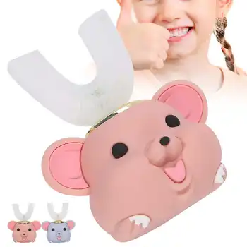 

Shape Children Toothbrush Cartoon Pattern Silicone Brush Head Toothbrush