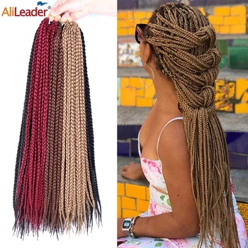 

Alileader Cheaper Crochet Box Braids Hair Synthetic Natural Box Braids Hair Crochet Hairs Afro Synthetic Hairs Natural Beauty