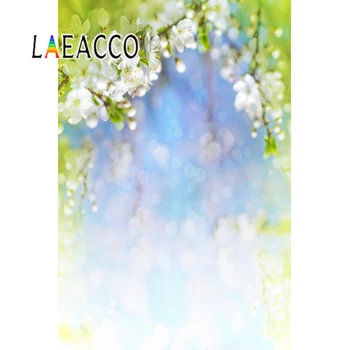 

Laeacco Photo Backdrops Spring Blossom Flower Petals Polka Dots Baby Portrait Photographic Backgrounds Photocall Photo Studio
