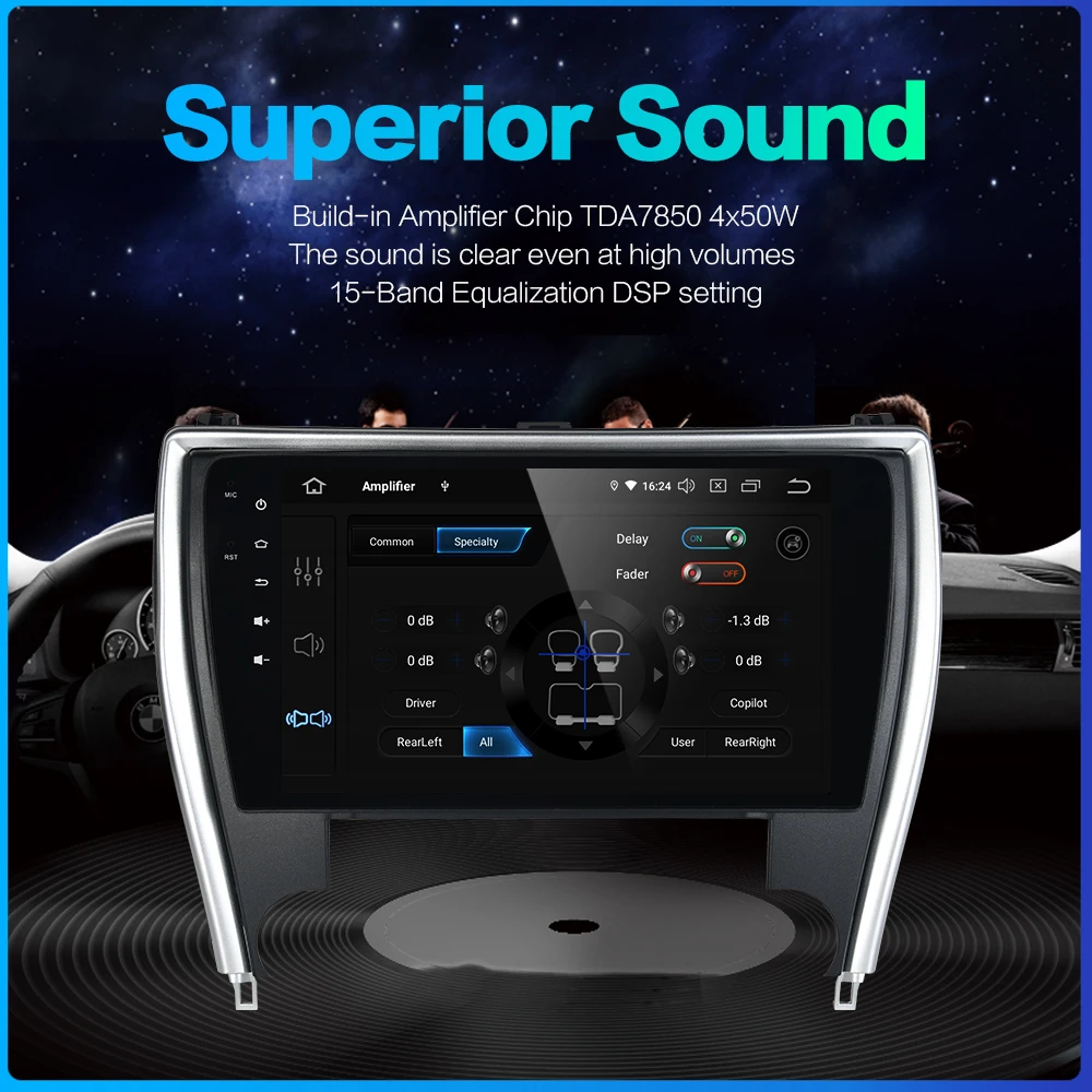 Cheap for Toyota Camry 2012 2013 2014 USA & Mid-east version GPS Navigation System Vehicle10.2" IPS Car Android 9.0 1 din Player PC 1