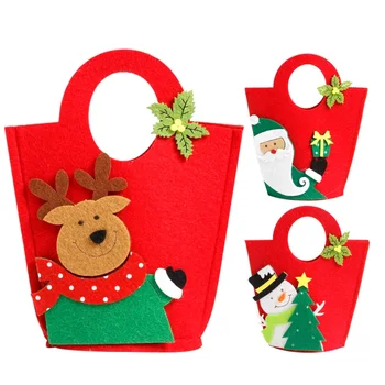 

Christmas Gift Bags New Year decoration Navidad Christmas Candy Bag Santa Claus Snowmen Gift Bag Storage Bag
