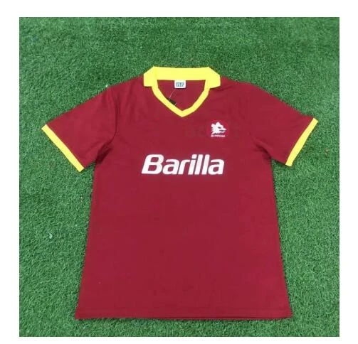 Camisetas vintage retro de TOTTI GIANNINI colección de conmemoración clásica de los romaníes Maglia da calcio 89 90 90 91,92 94