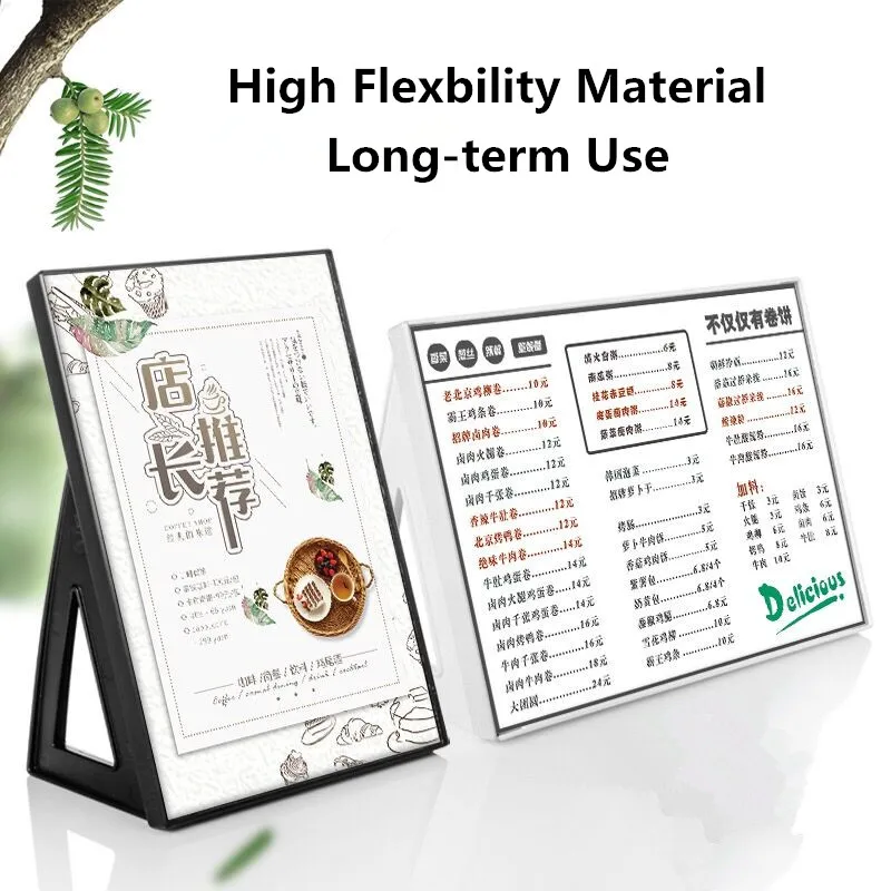 

A3 Tabletop Sign Holder Display Stand Menu Paper Card Ad Frame Perfect for Restaurants, Promotions, Photo Frames