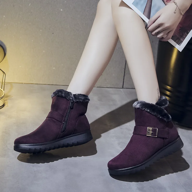 Новые женские ботинки зимняя обувь 2019 ботильоны для женщин зимние повседневные