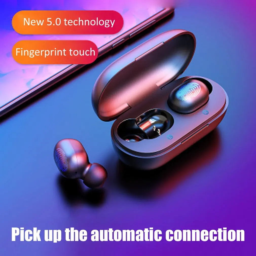GT1 TWS сенсорные bluetooth-наушники с отпечатком пальца, HD стерео беспроводные наушники, игровая гарнитура с шумоподавлением