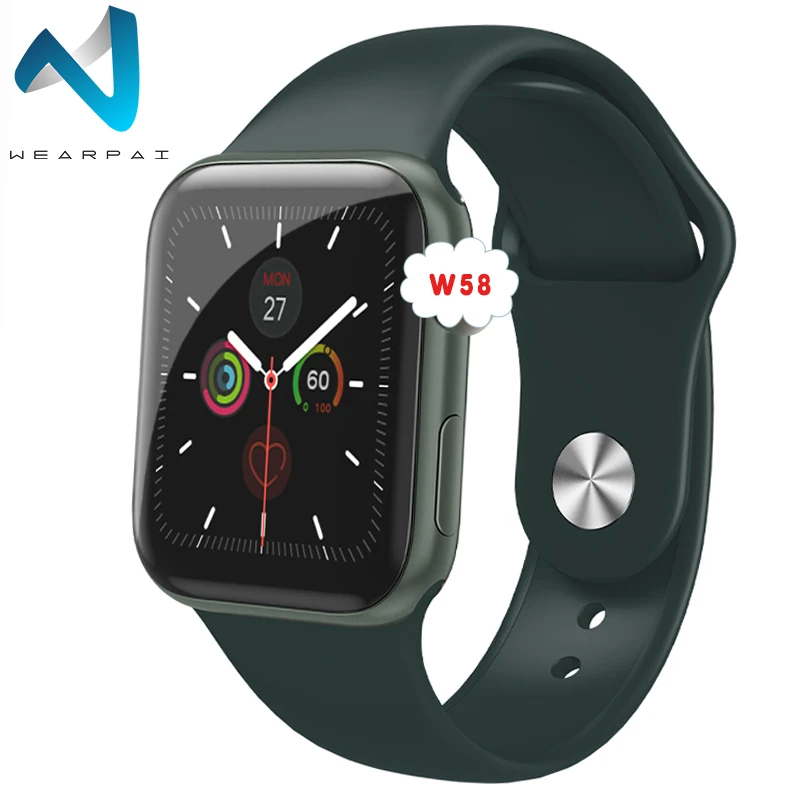 

Wearpai Whole Touch screen Smart Watch W58 Heart Rate Monitor Fitness Tracker Alarm Clockfor IOS Android