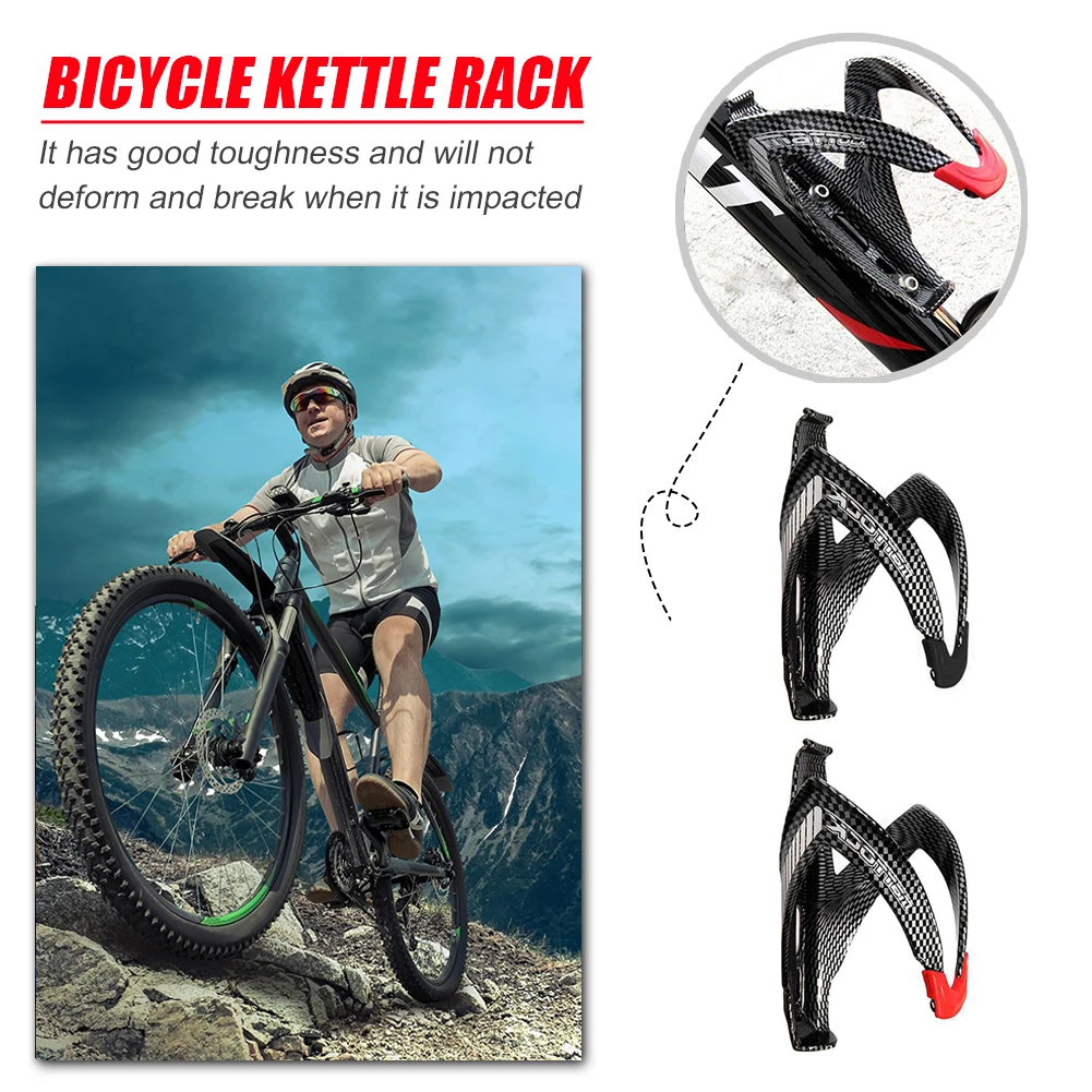 Bicycle Water Bottle Holder Road Bike Fiber Glass Cycling Drink Kettle Cage
