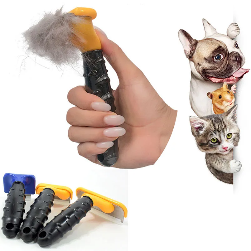 Расческа для удаления волос для домашних собак, расческа для ухода за кошками, инструмент для стрижки волос, нержавеющая расческа для собак и кошек