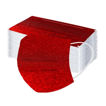 

10/50PCS Christmas Mask Disposable Face Mask 3-layer Face Mask Christmas Breathable Mask With Elastic Earband Breathable Adult