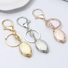 Women Multi-layer Expanding Photo Locket Pendant Key Chain Keyring Souvenir(China)
