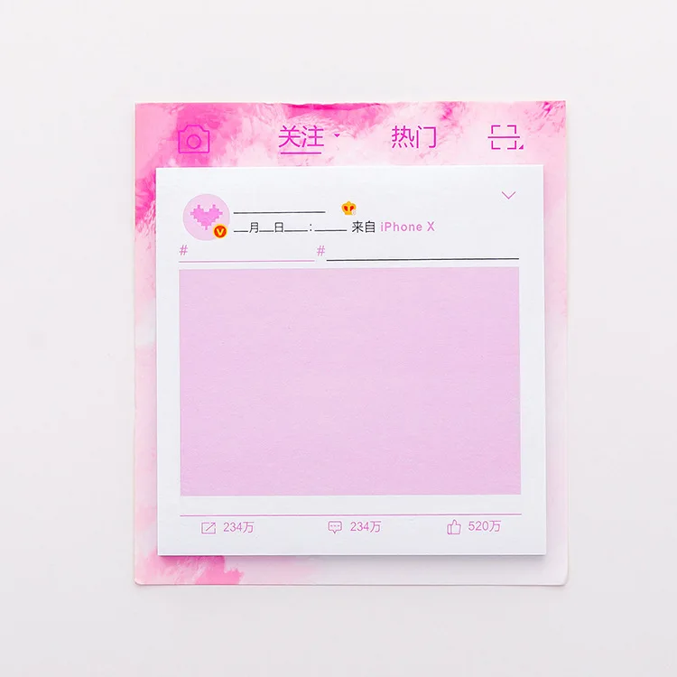 focus1pc Kawaii Липкие заметки розовый милый мультфильм Memopad To Do List креативный N Times блокнот бумажные листы офисные школьные канцелярские принадлежности Декор - Цвет: focus1pc