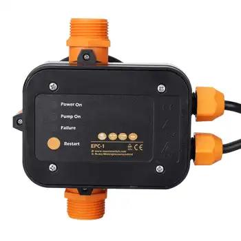

110V-240V Automatic Water Pump Electric Switch Control Pressure Controller 10Bar Adjustable Pressure Controller Switch Pumps Kit