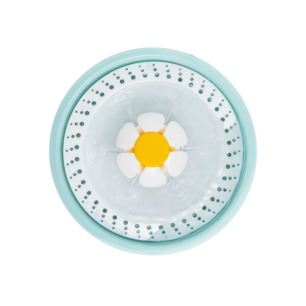 

Automatic Cat Water Fountain 2.4L Pet Water Fountain Flower Plastic Lid LED Automatic Electric Drink Dispenser Bowl Pet Fountain