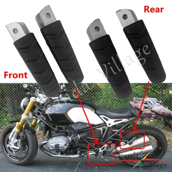 

2pcs Aluminum Motorbike Front Rear Footrest Foot Pegs Cafe Racer Footpegs Pedals For BMW R NINE T R9T 2014 2015 2016 2017 2018