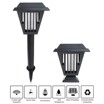 

Solar UV LED Mosquito Killer Insects Grill Flying Zapper Trap Catcher Light Solar Mosquito Killer Outdoor Yard Garden Lawn Light
