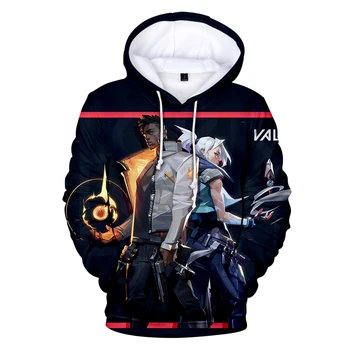 

2020 VALORANT Hoodies 3D Print Sweatshirts Hot Sale Harajuku Long Sleeve Clothes 2020 Hot Game VALORAN Hoodies Plus Size For Men