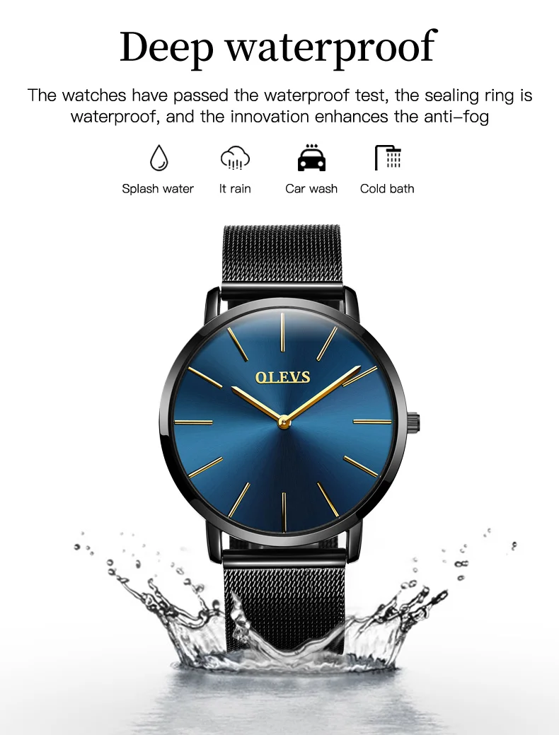 Montre Homme NEW OLEVS Mens Watch Fashion Simple Luxury Watch Men Waterproof Analog Quartz Watch For Men Heren Horloge