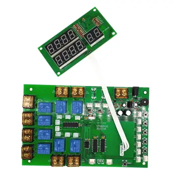 Cheap 2182-V2 Countdown 1-8 Channels 8-way Timer Control Board Time Controller PCB Can Control 1-8 Devices