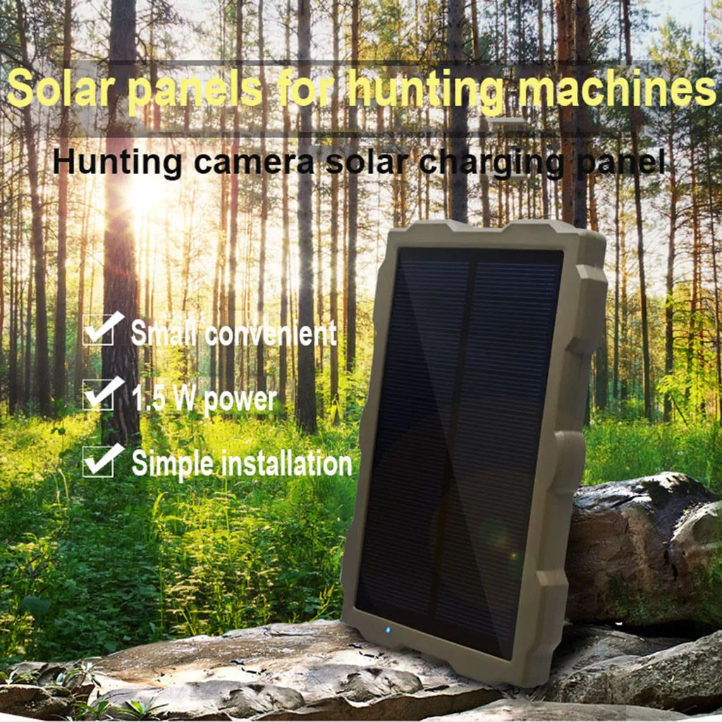 

1500 mah Rechargeable Internal Lithium Battery 6V Solar Panel for Hunting Camera