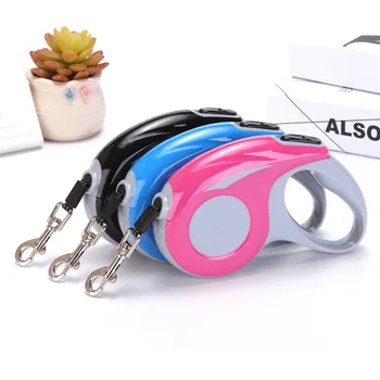 

Pet Portable Reflective Nylon Dog Leashs 3-5M Automatic Retractable Walking Leash Small Medium Chain Traction Rope Pet Supplies