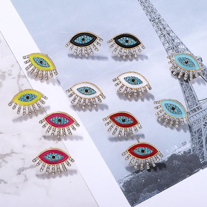 Корейские блестящие стразы Коми, серьги с кристаллами, простые маленькие серьги-гвоздики для женщин и девушек, блестящие украшения E0220