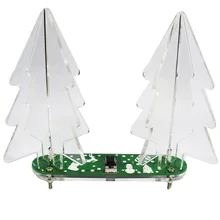 Diy игрушки ручной работы Рождественская елка Рождественские подарки полноцветный светодиодный градиент Рождественская елка акриловая стерео Рождественская елка