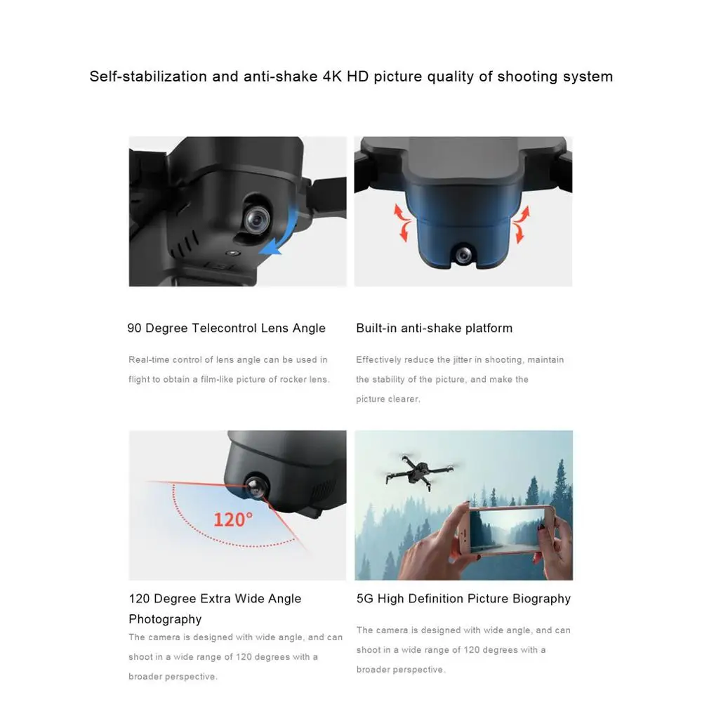 SMRC ICAT6 складной gps RC Дроны с камерой HD 4K RC самолет гоночный вертолет Следуйте оптического потока позиционирование дрона